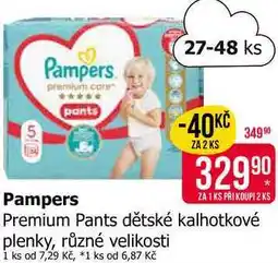 Teta Pampers Premium Pants dětské kalhotkové plenky, různé velikosti nabídka