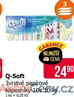 Teta Q-Soft 3vrstvé papírové kapesníky 10x10 nabídka