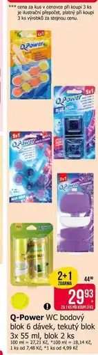 Teta Q-Power WC bodový blok 6 dávek nabídka