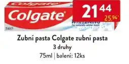 Qanto Zubní pasta Colgate zubní pasta 3 druhy nabídka