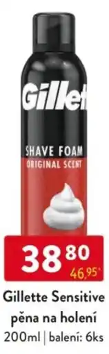 Qanto Gillette Sensitive pěna na holení nabídka