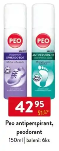 Qanto Peo antiperspirant, peodorant nabídka