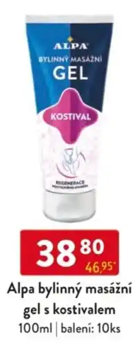 Qanto Alpa bylinný masážní gel s kostivalem nabídka