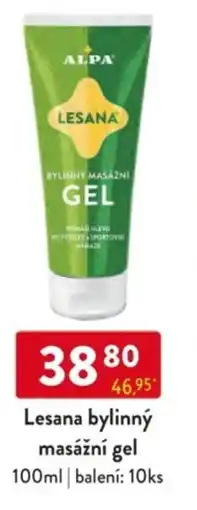 Qanto Lesana bylinný masážní gel nabídka