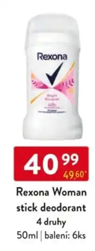 Qanto Rexona Woman stick deodorant 4 druhy nabídka