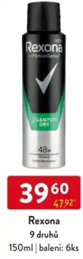 Qanto Rexona 9 druhů nabídka