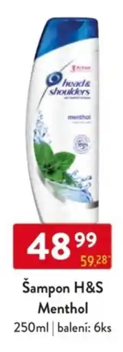 Qanto Šampon H&S Menthol nabídka