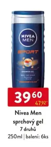 Qanto Nivea Men sprchový gel 7 druhů nabídka