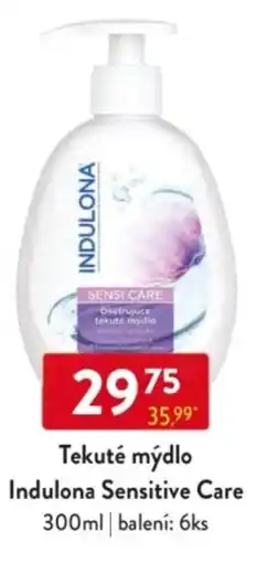 Qanto Tekuté mýdlo Indulona Sensitive Care nabídka