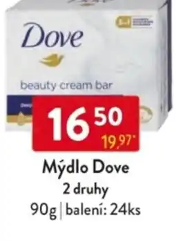 Qanto Mýdlo Dove 2 druhy nabídka