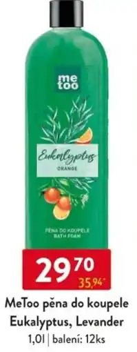 Qanto MeToo pěna do koupele Eukalyptus, Levander nabídka