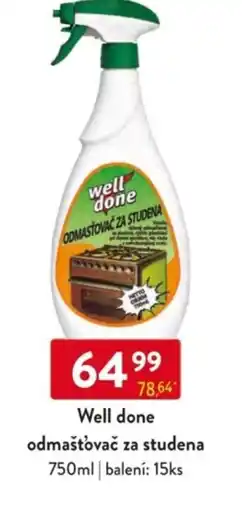 Qanto Well done odmašťovač za studena nabídka