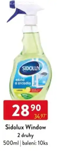 Qanto Sidolux Window 2 druhy nabídka