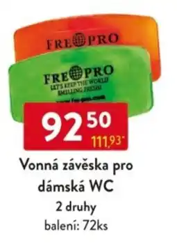 Qanto Vonná závěska pro dámská WC nabídka
