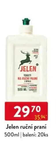 Qanto Jelen ruční praní nabídka