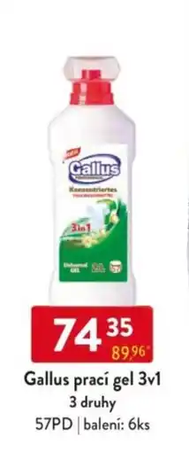 Qanto Gallus prací gel 3v1 nabídka