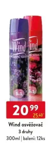 Qanto Wind osvěžovač nabídka