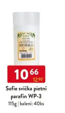 Qanto Sofie svíčka pietní parafín WP-3 nabídka