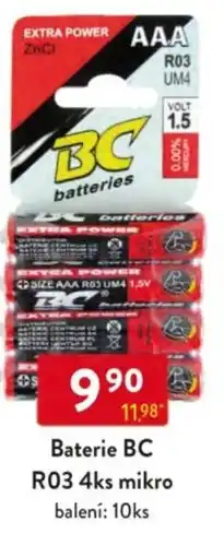 Qanto Baterie BC R03 4ks mikro nabídka