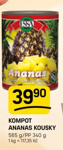 Flop ESSA Kompot Ananas kousky nabídka