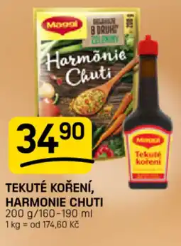 Flop MAGGI Tekuté koření, Harmonie chuti nabídka