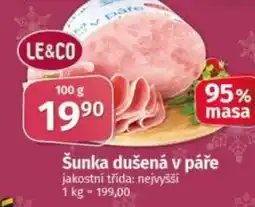 COOP TIP Šunka dušená v páře nabídka