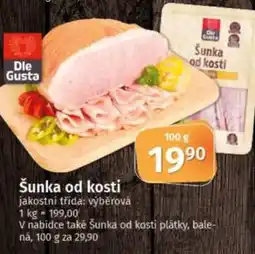 COOP TIP Šunka od kosti nabídka