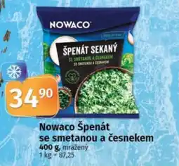 COOP TIP NOWACO Špenát se smetanou a česnekem nabídka