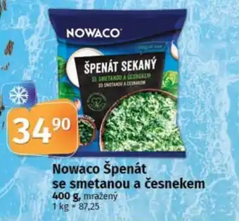 COOP TIP NOWACO Špenát se smetanou a česnekem nabídka