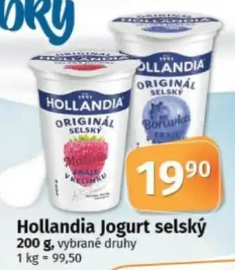 COOP TIP Hollandia Jogurt selský nabídka