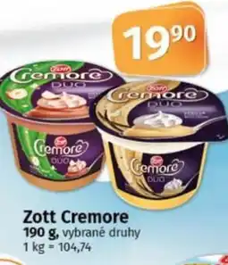 COOP TIP Zott Cremore nabídka