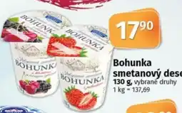 COOP TIP Bohunka smetanový desert nabídka