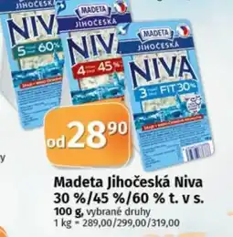 COOP TIP MADETA Jihočeská Niva 30%/45 %/60% t. vs. nabídka