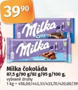 COOP TIP Milka čokoláda nabídka