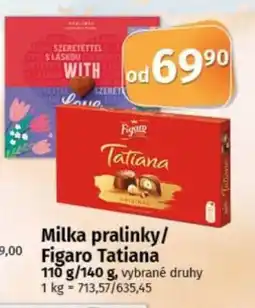 COOP TIP Milka pralinky/ Figaro Tatiana nabídka