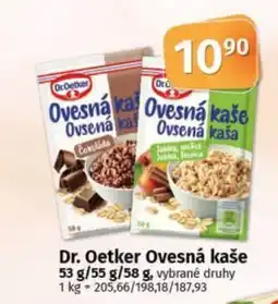 COOP TIP Dr. Oetker Ovesná kaše nabídka
