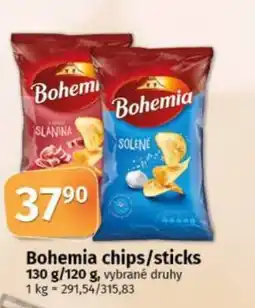 COOP TIP Bohemia chips/sticks nabídka