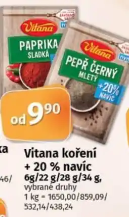 COOP TIP Vitana koření + 20% navíc nabídka