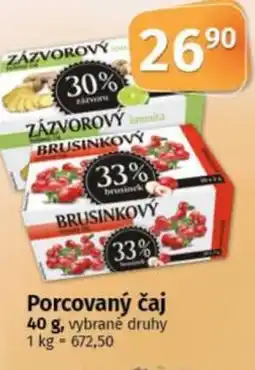 COOP TIP Porcovaný čaj nabídka