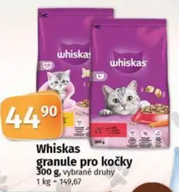 COOP TIP Whiskas granule pro kočky nabídka