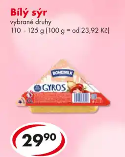 CBA BOHEMILK Bílý sýr nabídka
