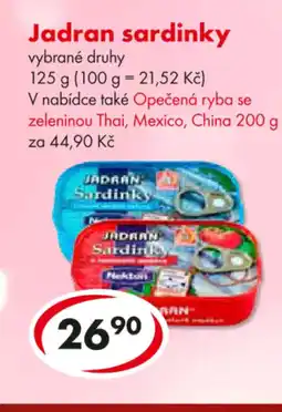 CBA Jadran sardinky nabídka