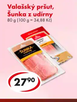 CBA Valašský pršut, Šunka z udírny nabídka