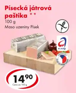 CBA Písecká játrová paštika nabídka