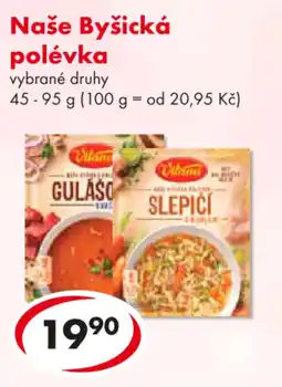 CBA Vitana Naše Byšická polévka nabídka