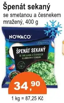 COOP DISKONT NOWACO Špenát sekaný nabídka
