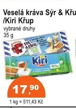 COOP DISKONT Veselá kráva Sýr & Křup /Kiri Křup nabídka
