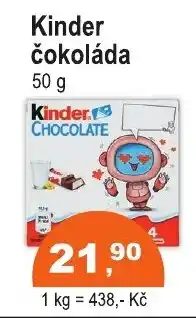 COOP DISKONT Kinder čokoláda nabídka