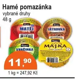 COOP DISKONT Hamé pomazánka nabídka