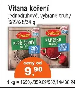 COOP DISKONT Vitana koření nabídka